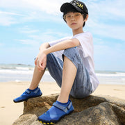 Kids Water Shoes Barefoot Quick Dry Aqua Sports Shoes Boys Girls - Klein Blue Size Bigkid US4 = EU36 V213-04WS-A-K-NKLBLU4