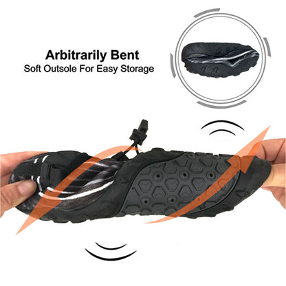 Water Shoes for Men and Women Soft Breathable Slip-on Aqua Shoes Aqua Socks for Swim Beach Pool Surf Yoga V213-05WS-A-G-BLK7