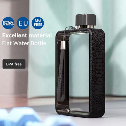 A5 Flat Water Bottle Portable Travel Mug BPA Free Water Bottle (Grey) V213-BOTTLEA5-GRY