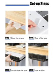 Under Desk Drawer Slide-out Large Office Organizers and Storage Drawers - Small Black V213-DRAWER-A-SBLK