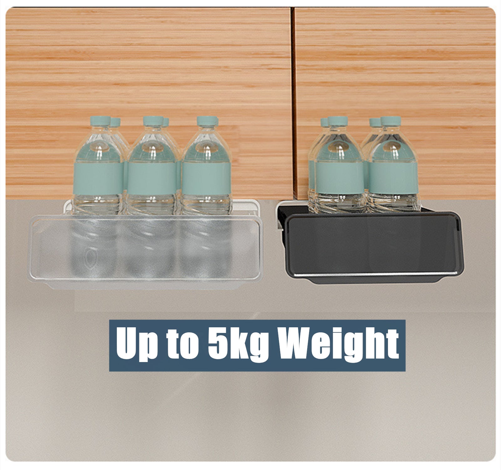 Under Desk Drawer Slide-out Large Office Organizers and Storage Drawers - Small Black V213-DRAWER-A-SBLK