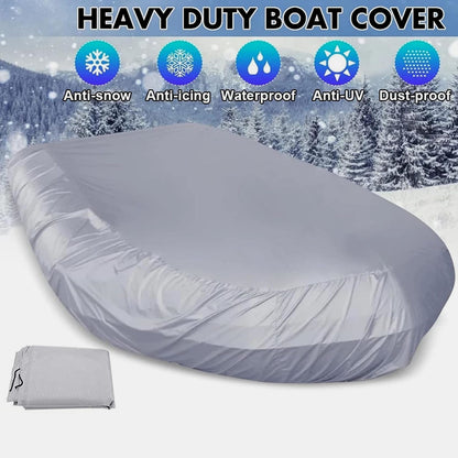 210D Inflatable Boat Cover UV Resistant Inflatable Dinghy Boat Cover Waterproof UV Sun Dust Protective Case V213-IBCGRY-270