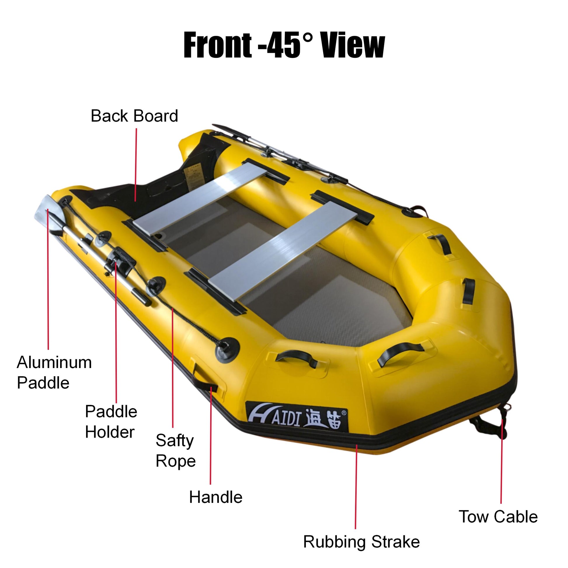 3m Inflatable Dinghy Boat Tender Pontoon Rescue- Yellow V213-IFB01-YEL30