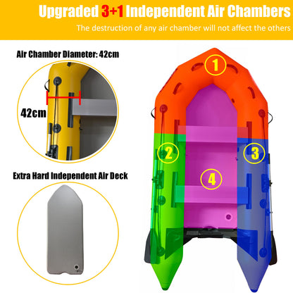 3m Inflatable Dinghy Boat Tender Pontoon Rescue- Yellow V213-IFB01-YEL30