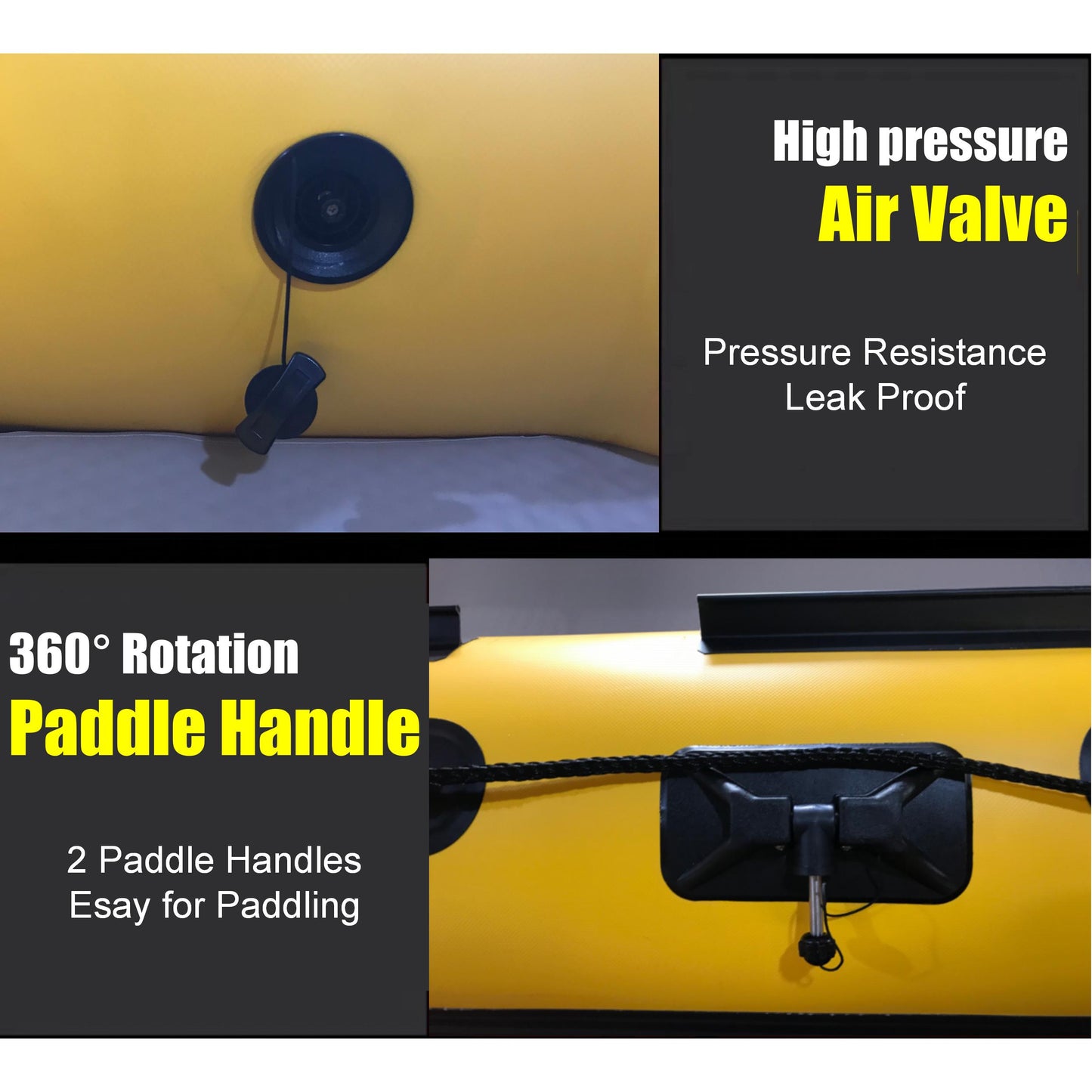 3m Inflatable Dinghy Boat Tender Pontoon Rescue- Yellow V213-IFB01-YEL30