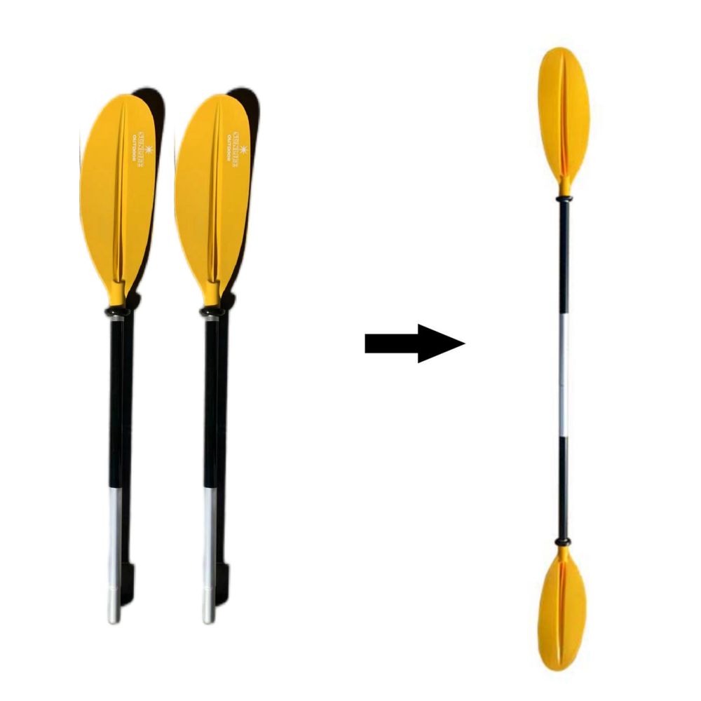 Adjustable Paddles For Kayak SUP Board Watersport V213-KP01-A-YLW1PC