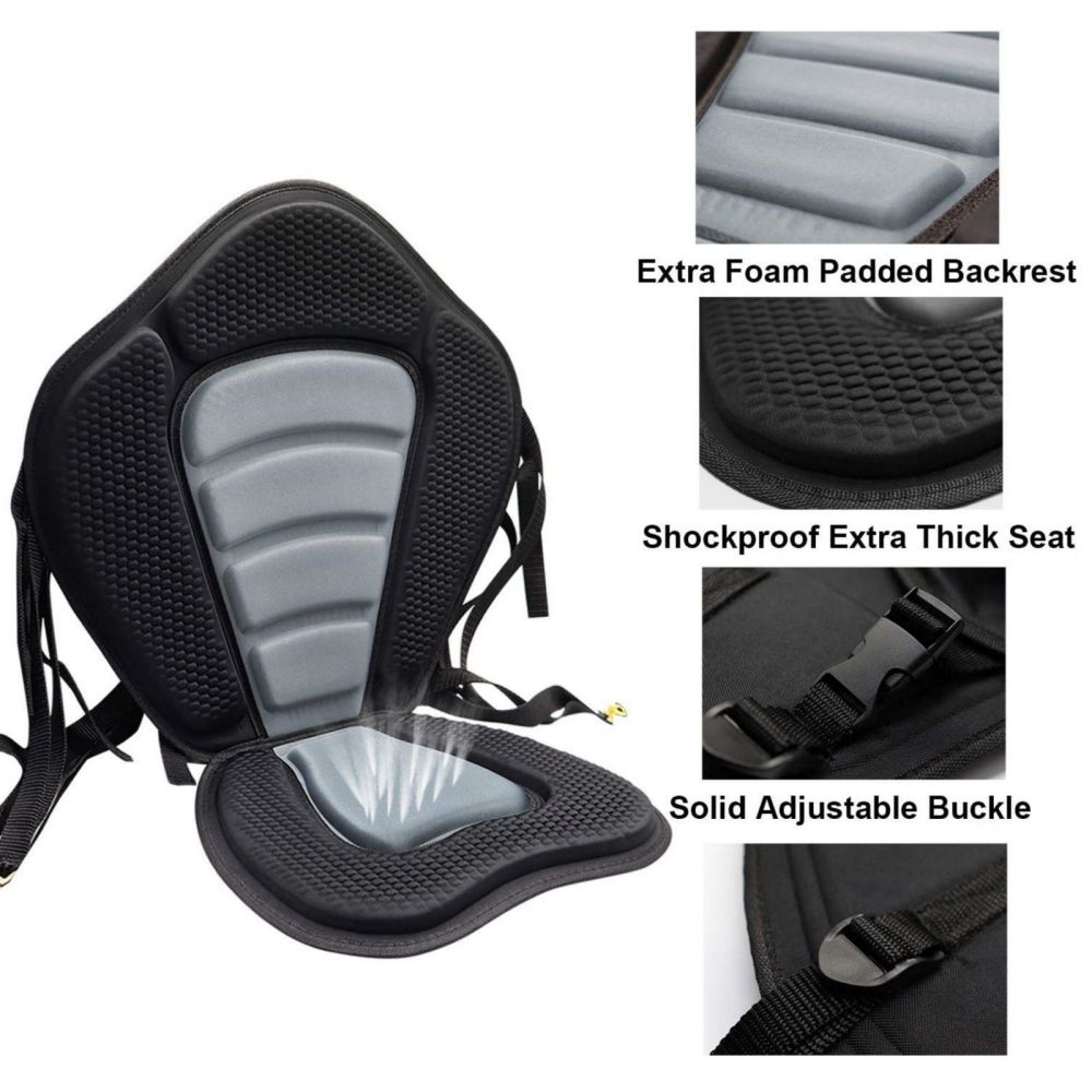 SUP Paddle Board Seats for Kayaking Canoeing Rafting Fishing V213-KS01-A-BLKGRY1PC