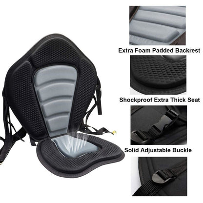 SUP Paddle Board Seats for Kayaking Canoeing Rafting Fishing V213-KS01-A-BLKGRY1PC