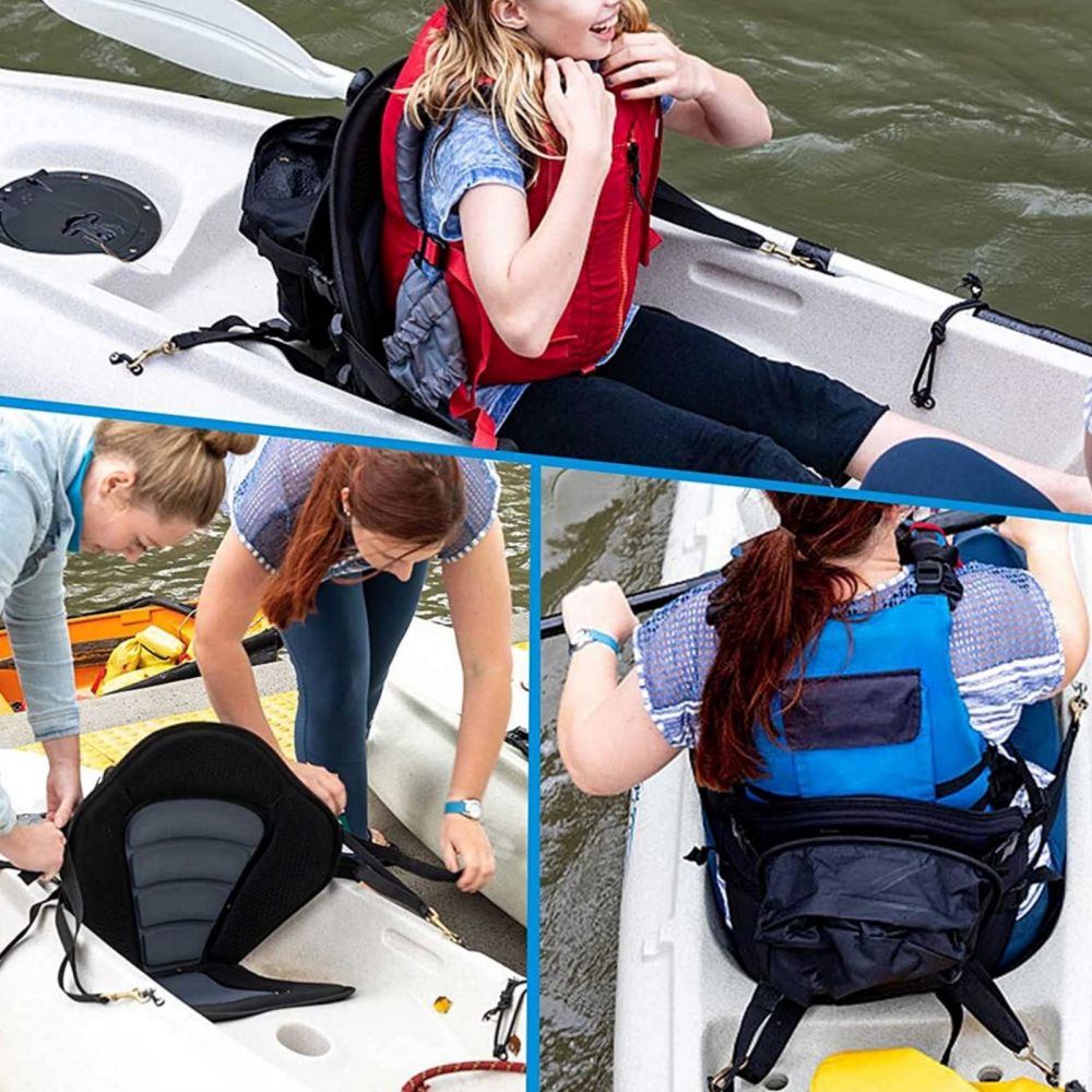 SUP Paddle Board Seats for Kayaking Canoeing Rafting Fishing V213-KS01-A-BLKGRY1PC