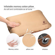 Self Inflating Camping Pillow with Ergonomic 3D Support - Gold V213-PILLOW-A-GOLD