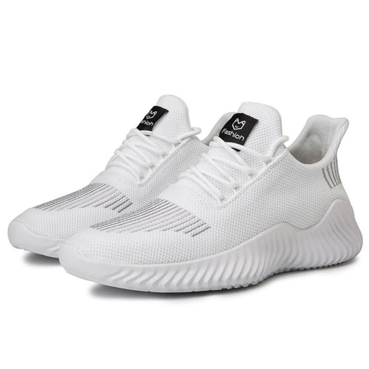 Men's Sneakers Outdoor Road Shoes Breathable Lightweight Non-slip ( White Size US9.5=US43 ) V213-SN556-A-WHT43