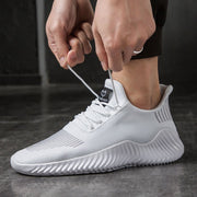 Men's Sneakers Outdoor Road Shoes Breathable Lightweight Non-slip ( White Size US9.5=US43 ) V213-SN556-A-WHT43
