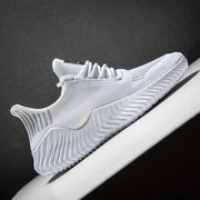 Men's Sneakers Outdoor Road Shoes Breathable Lightweight Non-slip ( White Size US11.5=US47 ) V213-SN556-A-WHT47