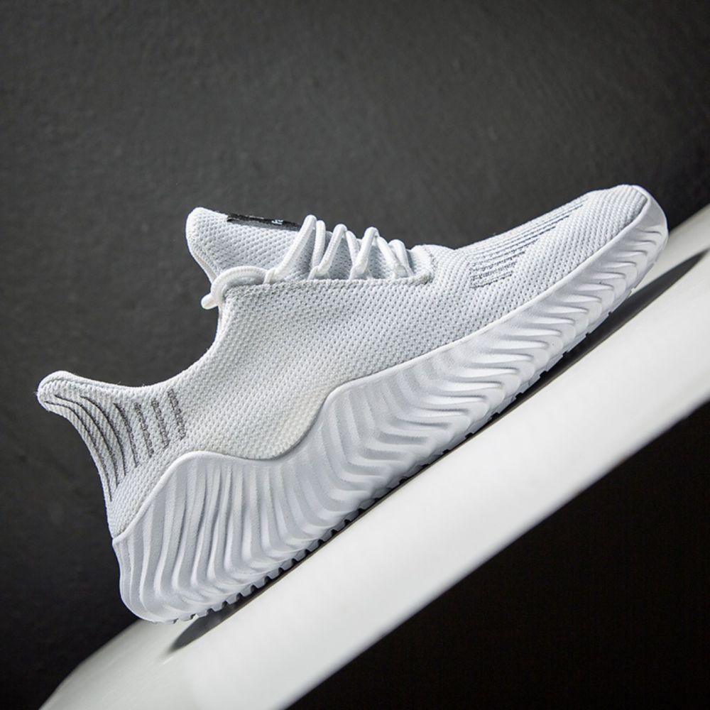 Men's Sneakers Outdoor Road Shoes Breathable Lightweight Non-slip ( White Size US11.5=US47 ) V213-SN556-A-WHT47