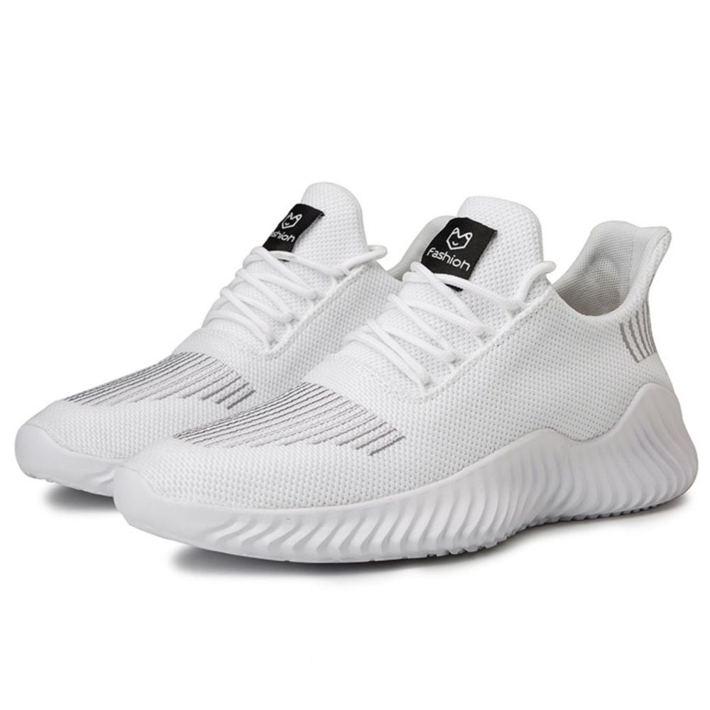 Men's Sneakers Outdoor Road Shoes Breathable Lightweight Non-slip ( White Size US11.5=US47 ) V213-SN556-A-WHT47