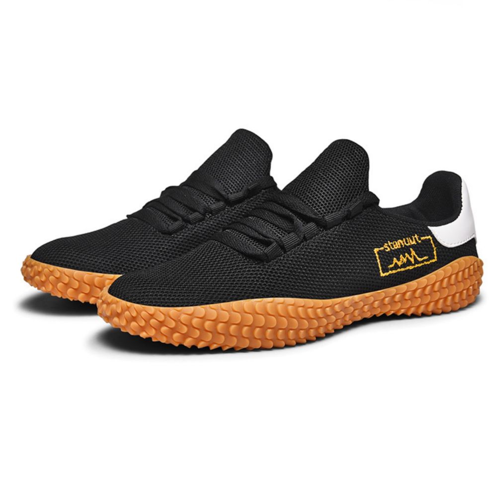 Men's Sneakers Barefoot Lightweight Shoes(Black Size US11.5=US47 ) V213-SNFF07-A-BLK47