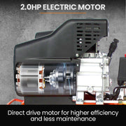 UNIMAC 24L 2.0HP Air Compressor, Direct Drive, 2 Couplers for Airtools Tyre Inflation, Portable, Electric V219-ACMELEUM250A