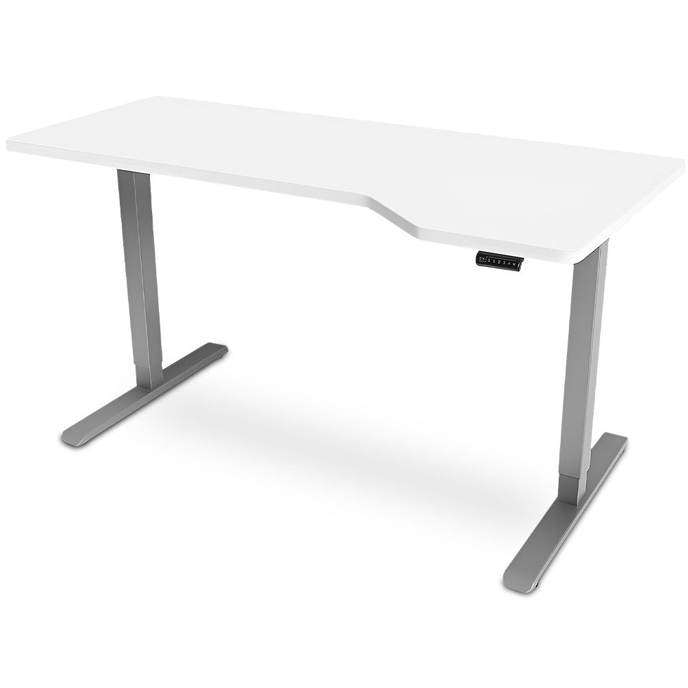 FORTIA L-Shape Sit to Stand Standing Desk, 145x85cm, 72-118cm Electric Height Adjustable, Right-Hand Sided, V219-ADKCORFOR1WSA