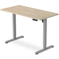 FORTIA Sit To Stand Standing Desk, 120x60cm, 72-118cm Electric Height Adjustable, Light Oak Style Desktop V219-ADKSSTFO2LOSB