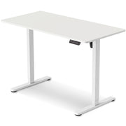 FORTIA Sit To Stand Standing Desk, 120x60cm, 72-118cm Electric Height Adjustable, White V219-ADKSSTFO2WTWB