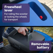 EQUIPMED Mobility Scooter Electric Motorised 4 Wheel Power Portable Folding V219-AGCMSCEMQA2BL