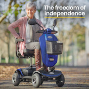EQUIPMED Electric Mobility Scooter For Elderly Motorized Riding Older Adults Aid Portable E-Scooter V219-AGCMSCEMQA3BL