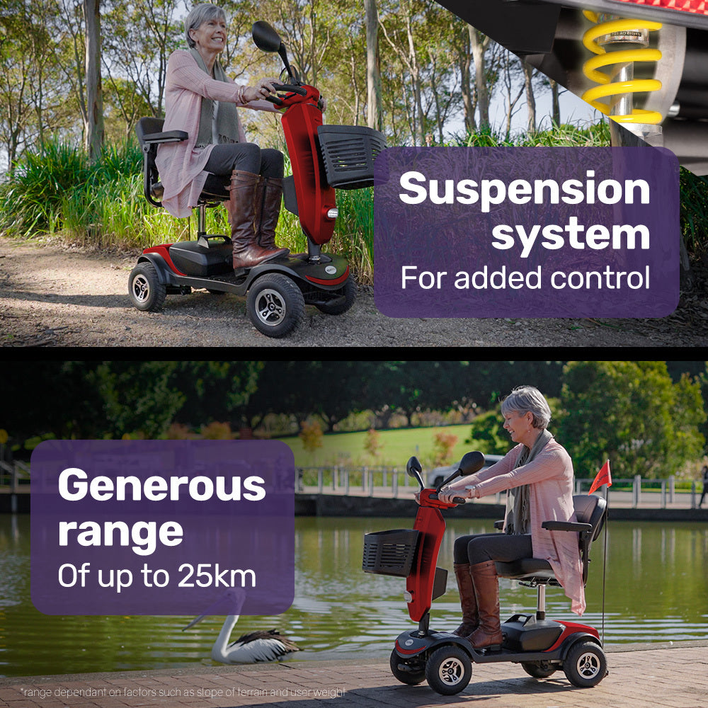 EQUIPMED Mobility Scooter For Elderly Motorized Electric Older Adults 4 Riding V219-AGCMSCEMQA3RD