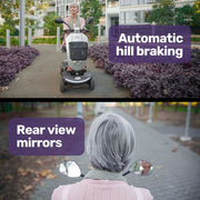 EQUIPMED Mobility Scooter Electric Motorized Ride On E-Scooter for Elderly Older Adult Handicap Aid V219-AGCMSCEMQA3SL