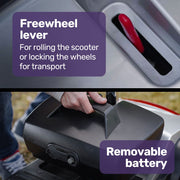 EQUIPMED Mobility Scooter Electric Motorized Ride On E-Scooter for Elderly Older Adult Handicap Aid V219-AGCMSCEMQA3SL
