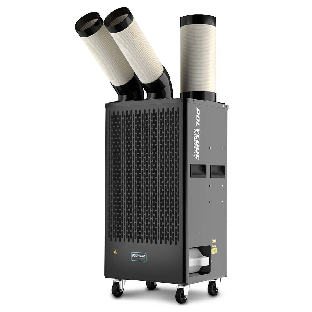 POLYCOOL 4.5kW Portable Industrial Spot Cooler, with Twin Cooling Ducts, 15A Plug V219-AIRINDPLYA55K