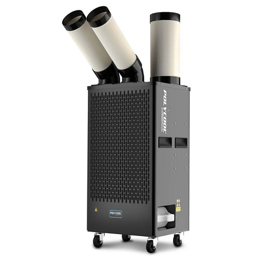 POLYCOOL 4.5kW Portable Industrial Spot Cooler, with Twin Cooling Ducts, 15A Plug V219-AIRINDPLYA55K