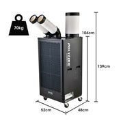 POLYCOOL 4.5kW Portable Industrial Spot Cooler, with Twin Cooling Ducts, 15A Plug V219-AIRINDPLYA55K