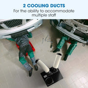 POLYCOOL 4.5kW Portable Industrial Spot Cooler, with Twin Cooling Ducts, 15A Plug V219-AIRINDPLYA55K