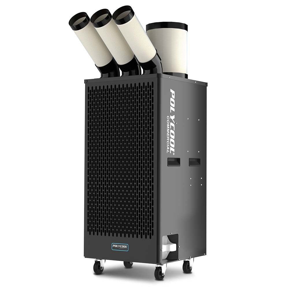 POLYCOOL 6.5kW Portable Industrial Spot Cooler, with Triple Cooling Ducts, 15A Plug V219-AIRINDPLYA75K