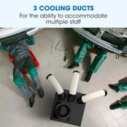 POLYCOOL 6.5kW Portable Industrial Spot Cooler, with Triple Cooling Ducts, 15A Plug V219-AIRINDPLYA75K