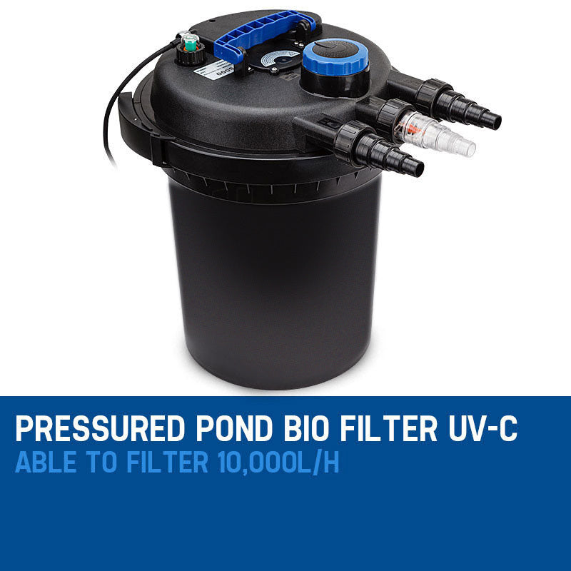 PROTEGE Aquarium External Canister Filter Aqua Fish Tank Pond Water UV Light 10000 L/H V219-AQUEFIPROA8M0