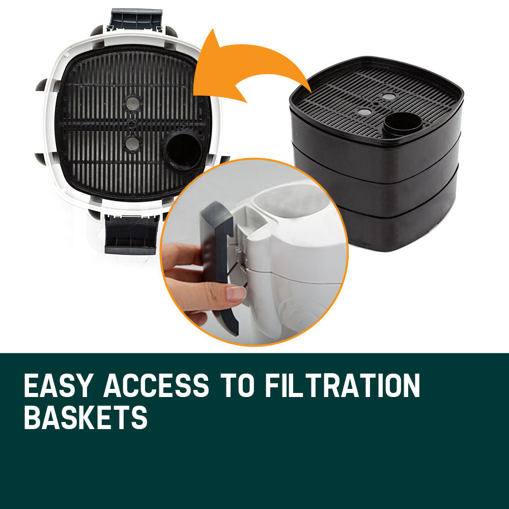 PROTEGE Aquarium External Canister Filter Aqua Fish Tank Multi Stage Pond Pump UV Light V219-AQUEFPPROA6M0