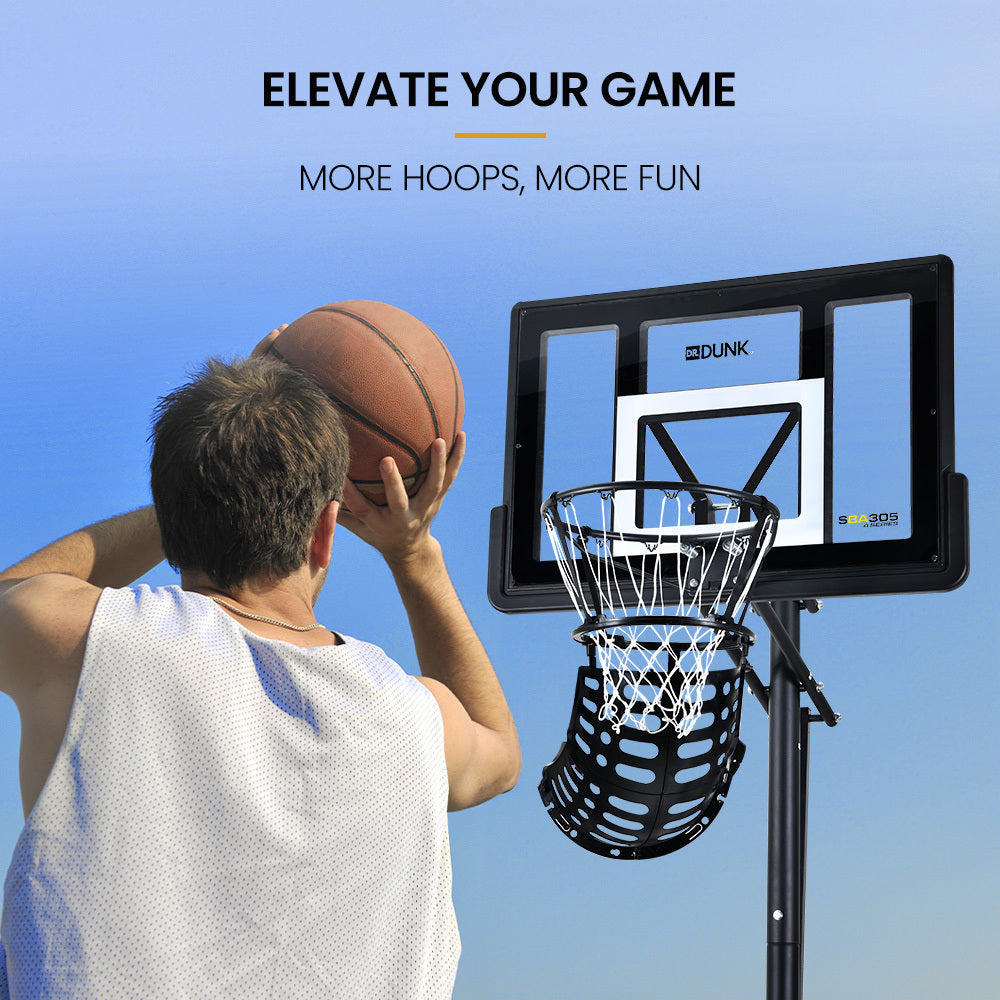 DR. DUNK Basketball Return System, with 360 Degree Universal Attachment V219-ATHBACDD01BA