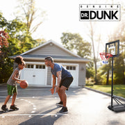 DR. DUNK Portable Kids Basketball Hoop Stand System, 1.15m to 1.60m Height Adjustable V219-ATHBSTDDK12A