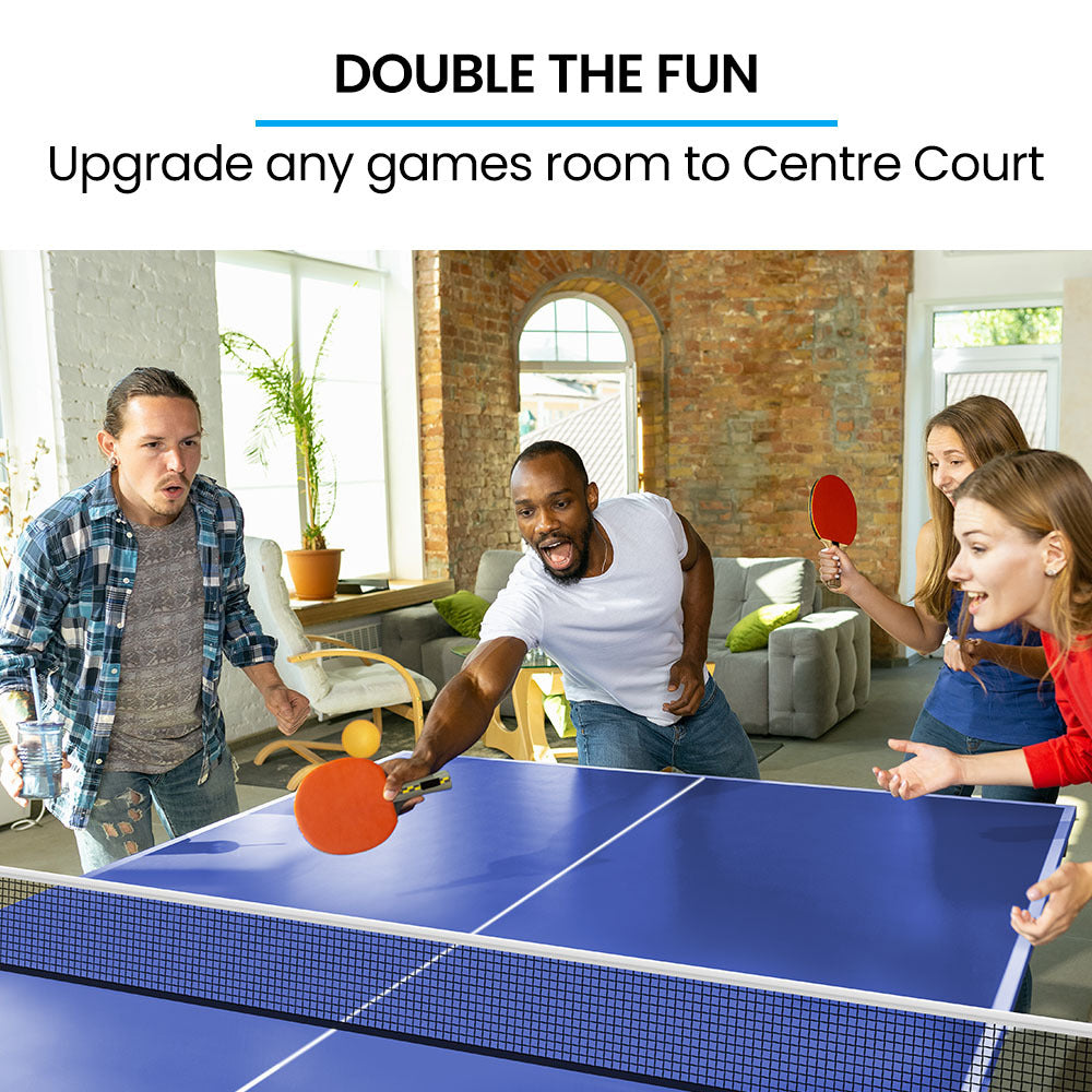 Proflex Table Tennis Table, with 4 Player Ping Pong Paddle and Pingpong Ball Pack V219-ATHTTBPFT1IA
