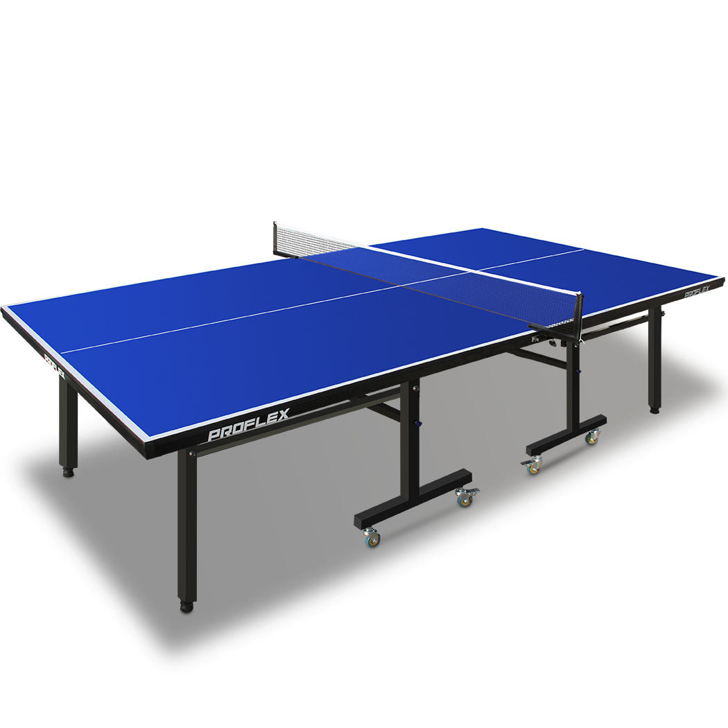Proflex Premium Outdoor Table Tennis Table, with 4 Player Ping Pong Paddle and Pingpong Ball Pack V219-ATHTTBPFT2OA