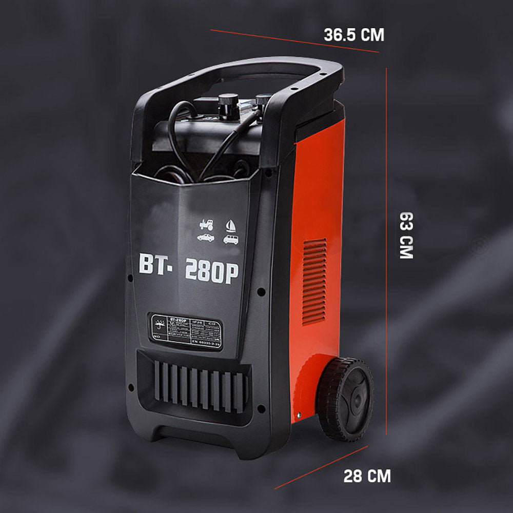 ROSSI 280 Amp Car Battery Charger, 12v/24v Jump Starter, for ATV Boat Truck Tractor, 15A Plug V219-ATOCHG280ROSACAB