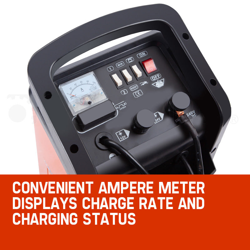 ROSSI 750 Amp Car Battery Charger, 12v/24v Jump Starter, for ATV Boat Truck Tractor, 15A Plug V219-ATOCHG750ROSB