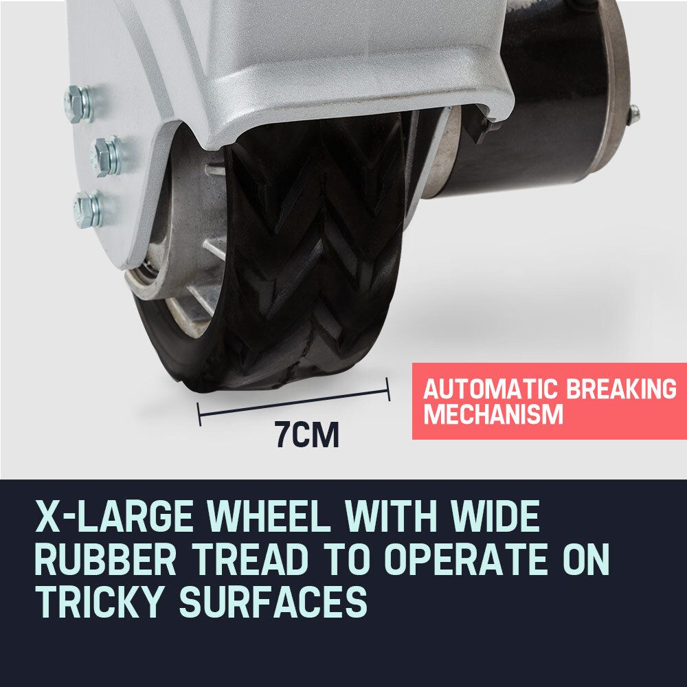 T-REX Heavy Duty 12V 350W Motorised Jockey Wheel, 2270kg Rated Electric Powered Mover for Caravan Boat Trailer V219-ATOJKYTRXAXX1