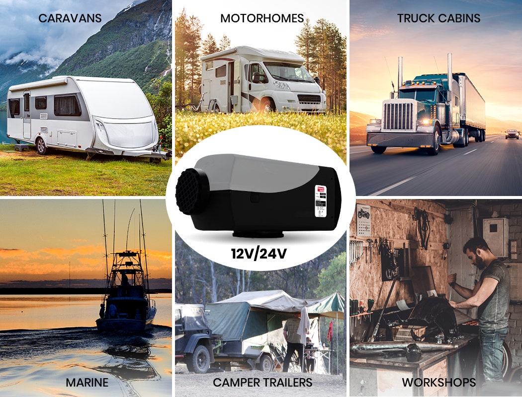 Thermomate Diesel Heater 12V 5kW Caravan Tank Remote Camper Trailer Van Air Motorhome Parking RV V219-ATORVHTHMA5GY