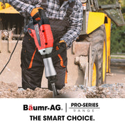 Baumr-AG 2400W Pro-Grade Electric Demolition Jackhammer, with 3 Bonus Chisels, Carry Case V219-BAJHTL05A
