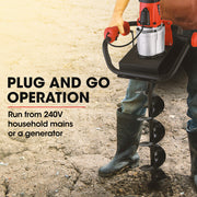 Baumr-AG 1500W Electric Post Hole Auger Digger V219-BAPOLG01A