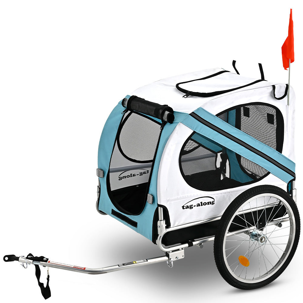 TAG-ALONG Pet & Cargo Bike Trailer, Bicycle Pet & Cargo Trailer, Cargo Carrier, Blue V219-BCAPBTTAPTBA