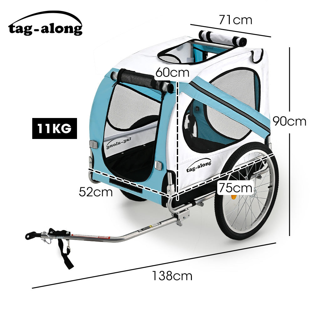 TAG-ALONG Pet & Cargo Bike Trailer, Bicycle Pet & Cargo Trailer, Cargo Carrier, Blue V219-BCAPBTTAPTBA