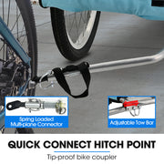 TAG-ALONG Pet & Cargo Bike Trailer, Bicycle Pet & Cargo Trailer, Cargo Carrier, Blue V219-BCAPBTTAPTBA